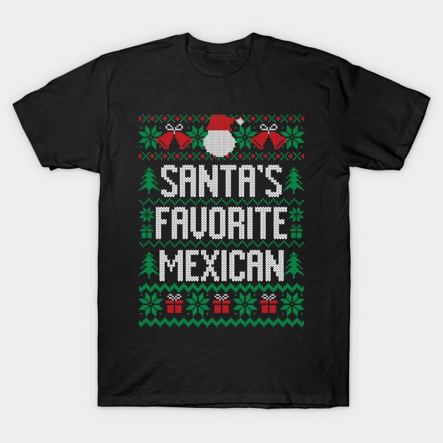 Santa's Favorite Mexican T-Shirt by Saulene